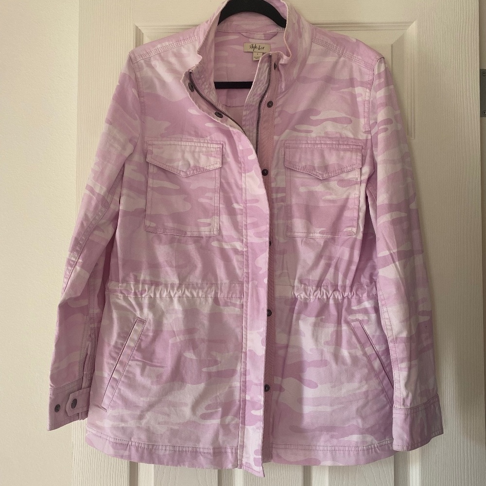 Style & Company Tie-dyed Cargo Jacket